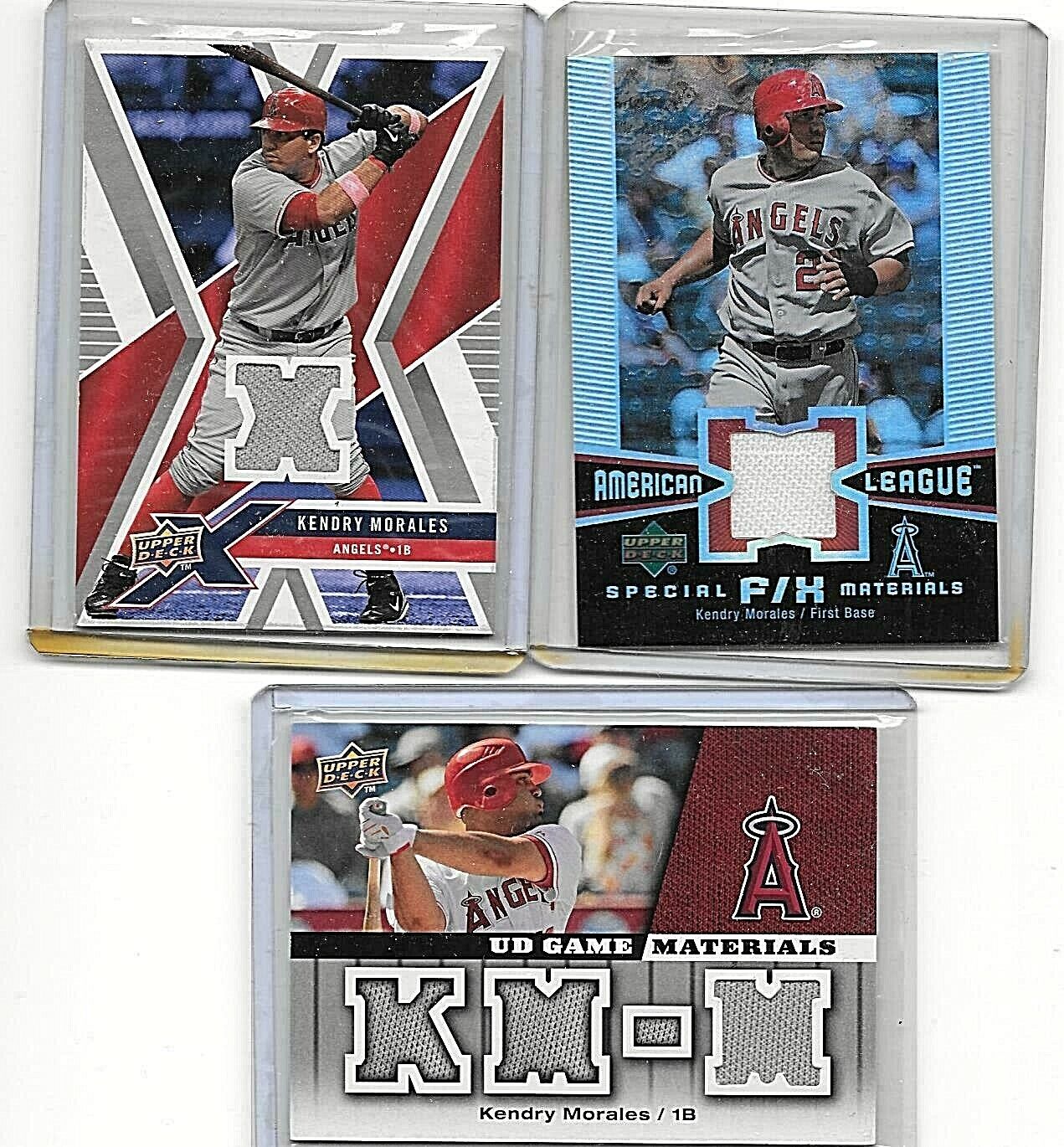 KENDRYS MORALES GAME USED JERSEY LOT OF { 5 } MINT ALL DIFFERENT CARDS