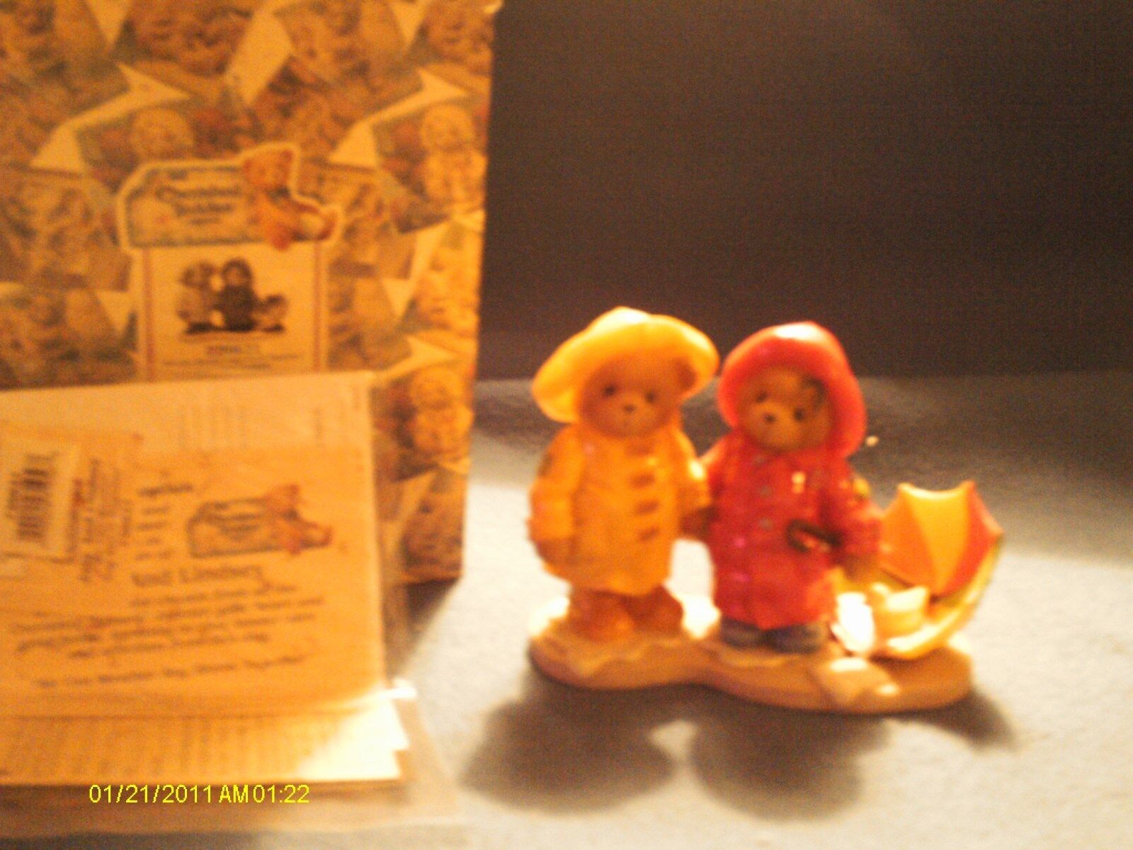 Cherished Teddies JOEY & LINDSEY  We can weather any storm together  1999