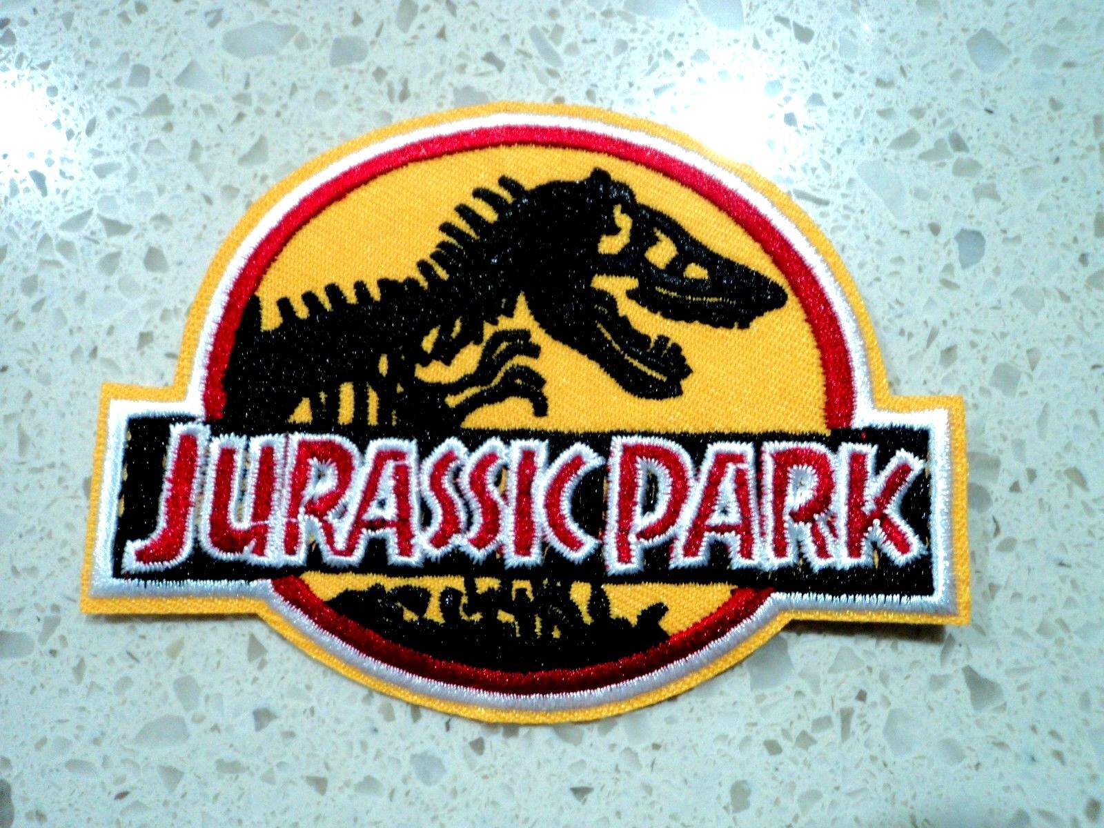 3D Jurassic Park Dinosaur Patches Embroidered Cloth Badge Applique Iron Sew