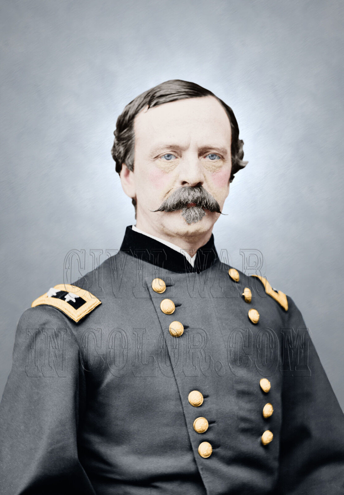 General Daniel Sickles Gettysburg Union color Tinted Photo Civil War 05563