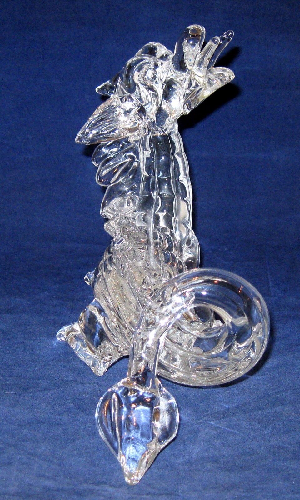 Rare Cartier Crystal Art Glass Dragon