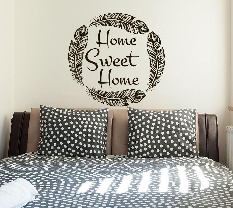 Home Sweet Home Wall Decal Quotes Wall Art Family Decals Rusric Home Decor S98