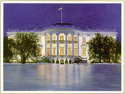 1997 Bill Clinton White House Christmas Card