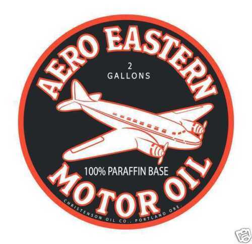Vintage Aero Eastern Motor Oil sticker decal sign 3\