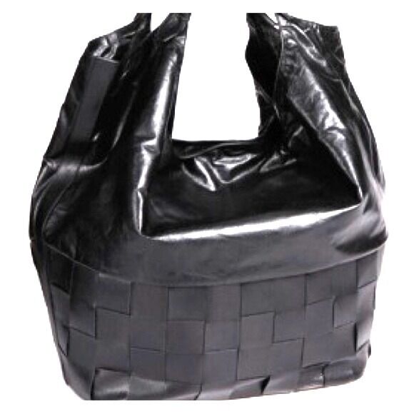 Jil Sander Braided Hobo Shoulder bag, black Retail: $1,750