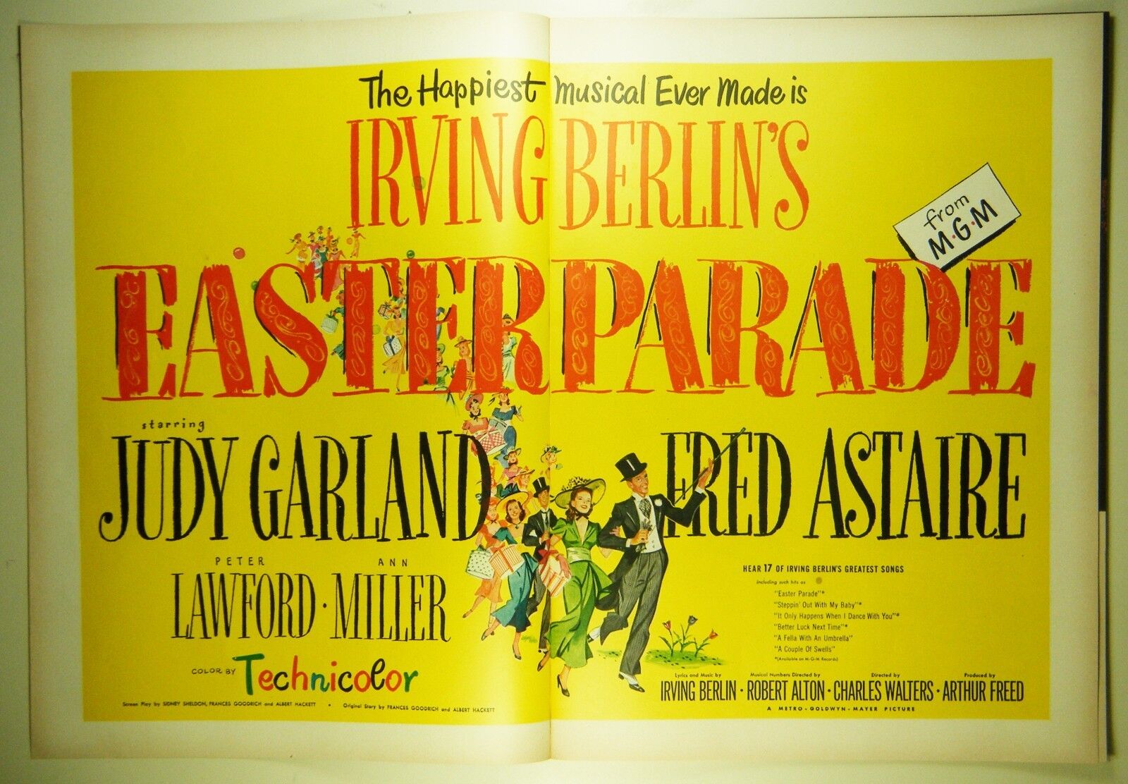Vintage 1948 2Pg Lg Magazine Movie Print Ad EASTER PARADE Astaire Garland Berlin