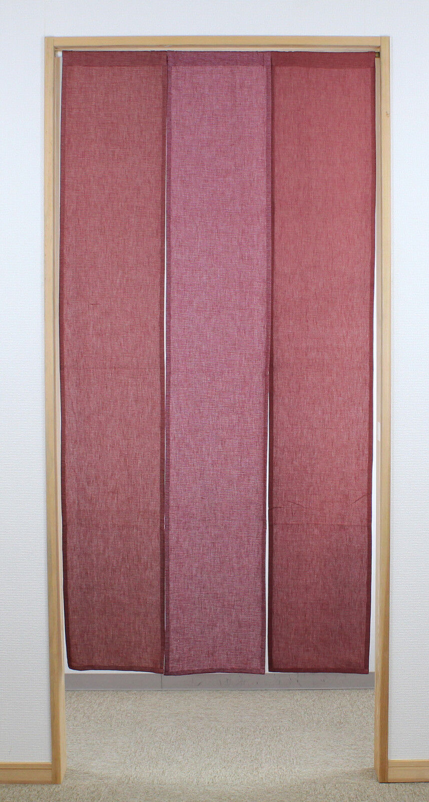 JAPANESE Noren Curtain WINE 84x170cm COTTON