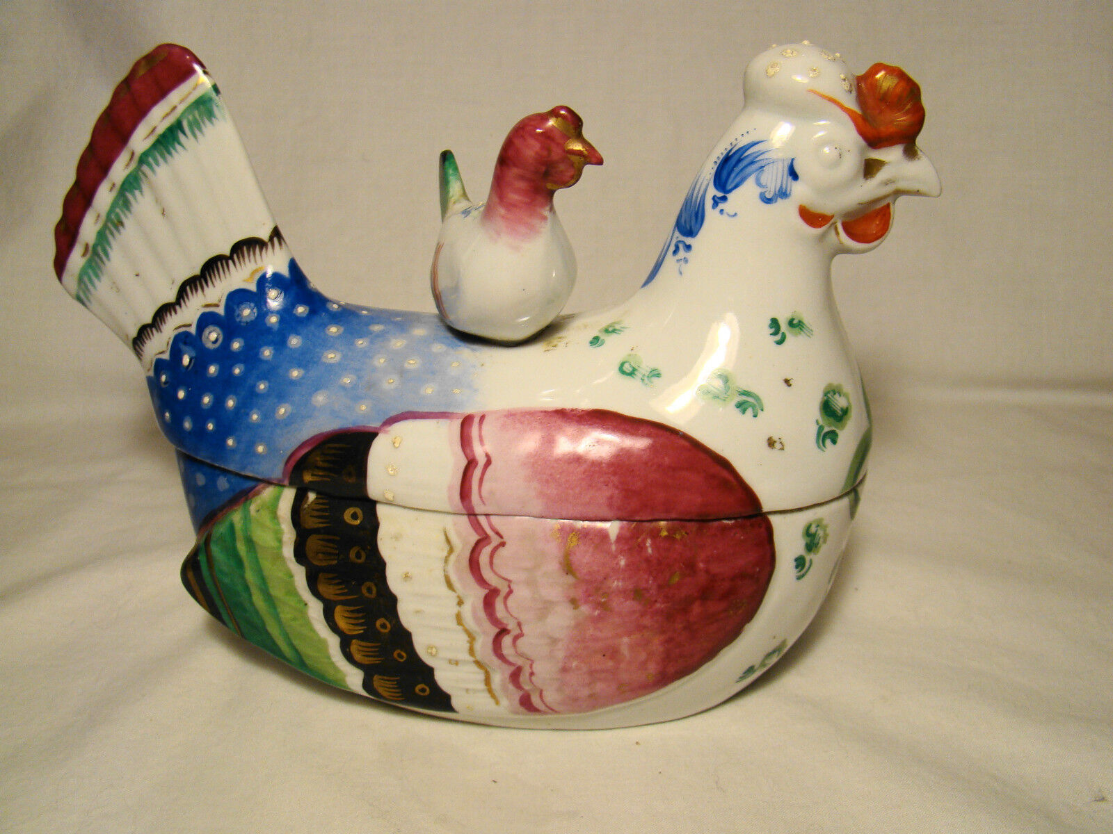 Chinese Export Porcelain Daoguang Hen Form Covered Tureen early 19th c 8\