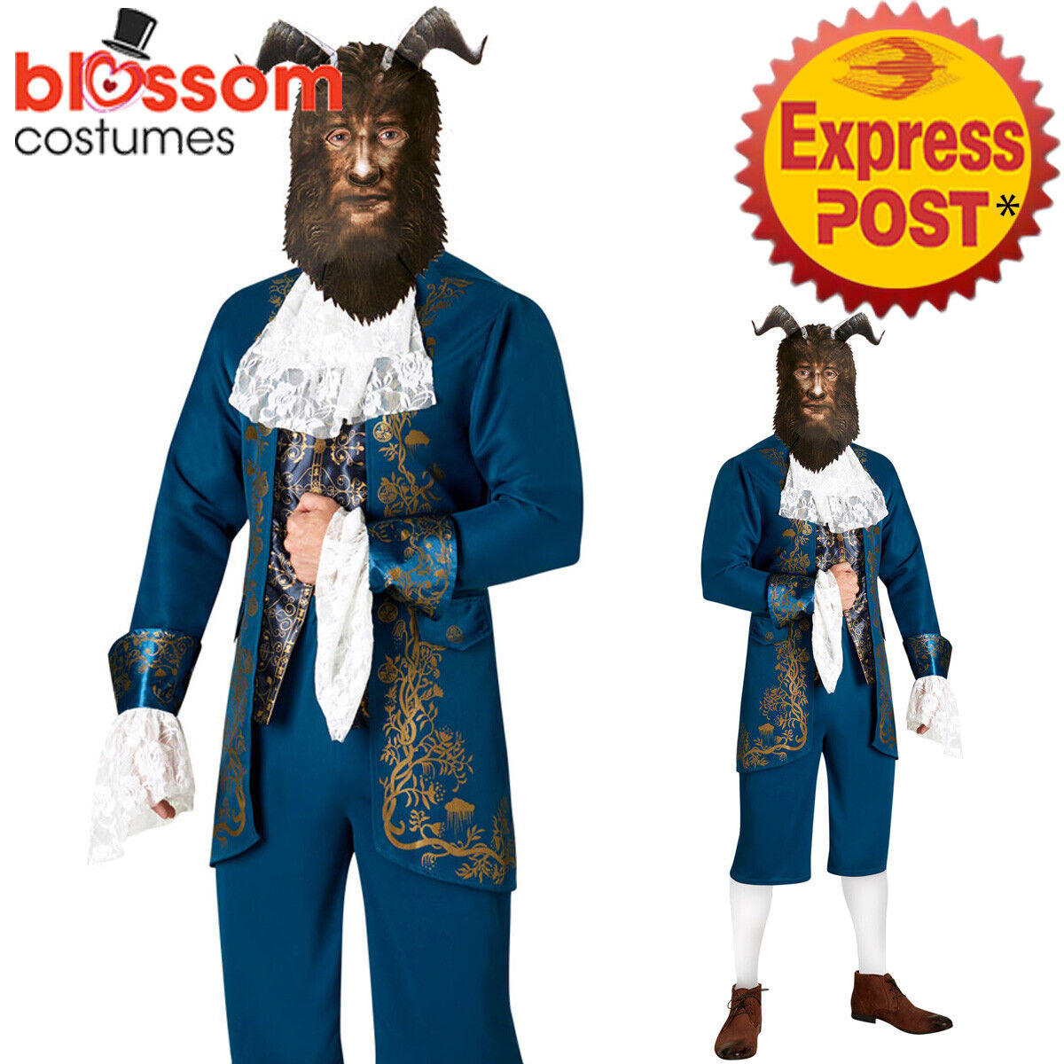 CK918 Deluxe Beast Disney Live Action Beauty And The Beast Boys Costume + Mask