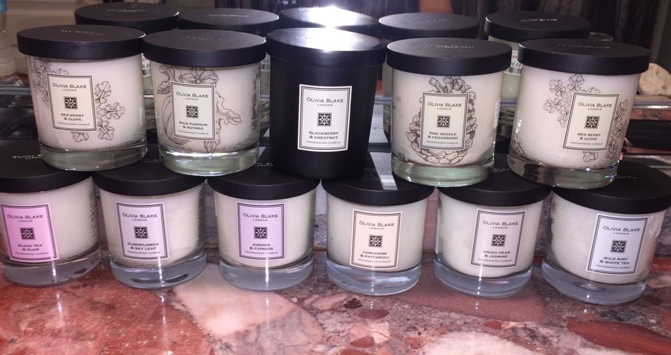NWT Olivia Blake London Luxury Nest Soy Fragranced Scented Jar Candles 6.3 oz 