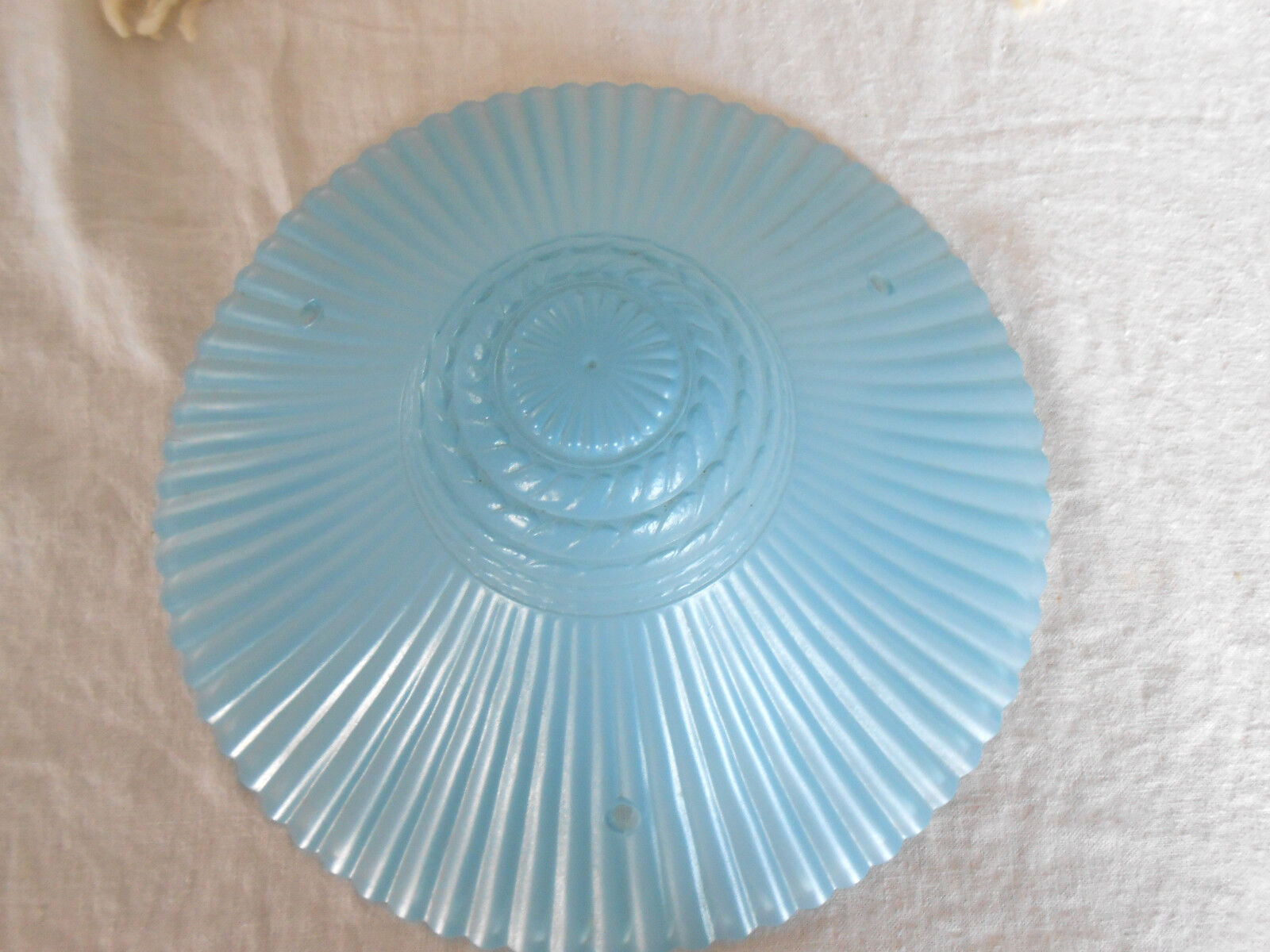 Frosted blue glass ceiling light shade
