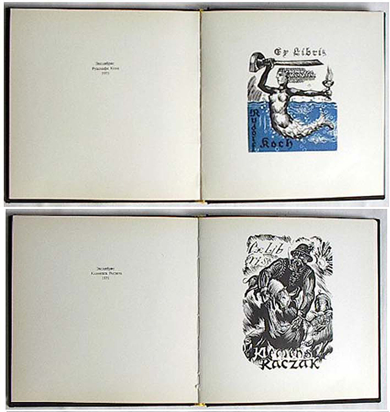 Numbred HAND SIGNED Book RUSSIAN ART BOOKPLATES Exlibris LATVIA PETERIS UPITIS