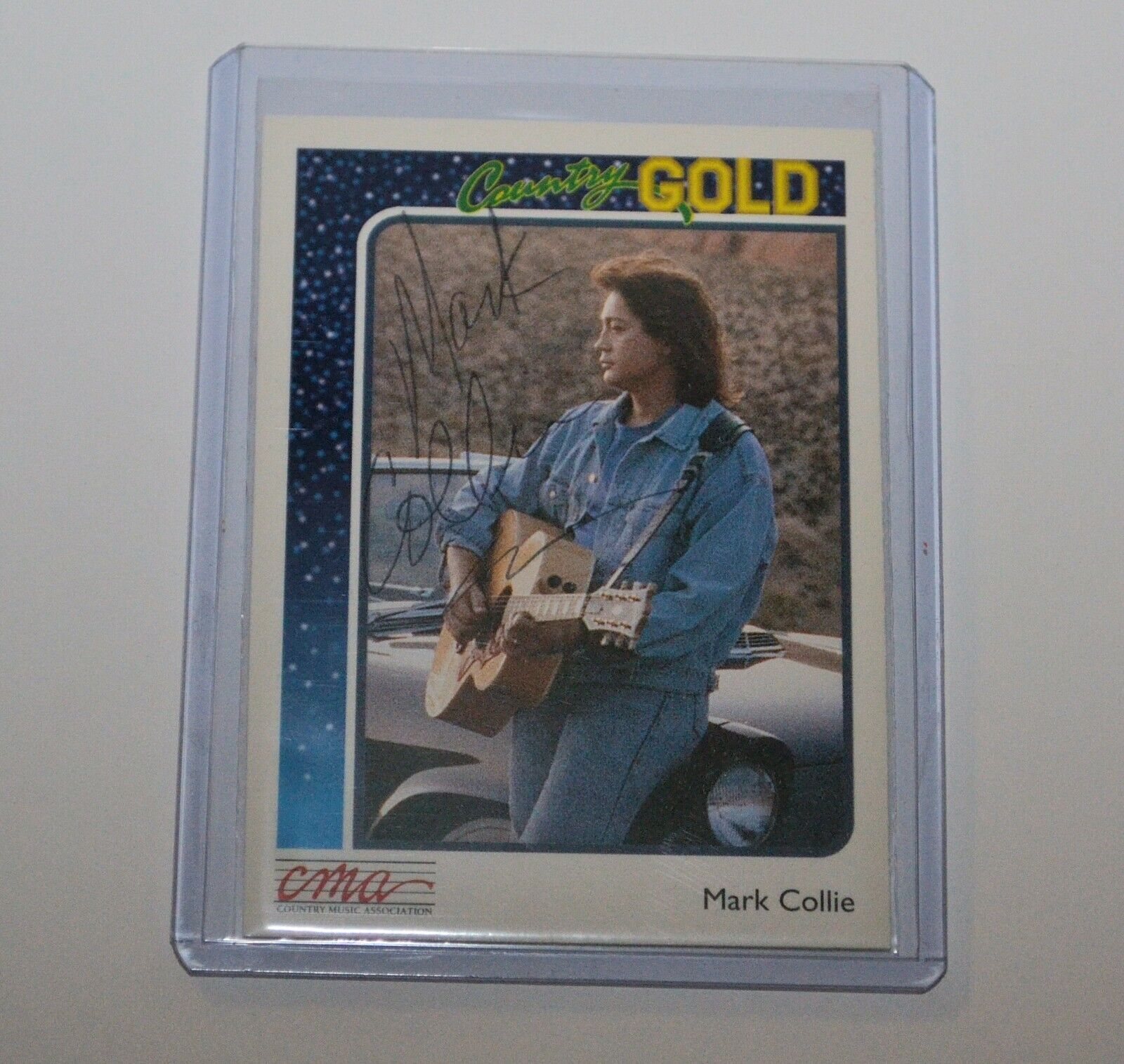 MARK COLLIE Signed CMA COUNTRY GOLD Card Singer