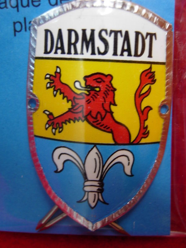 Darmstadt new shield mount stocknagel hiking medallion G9909
