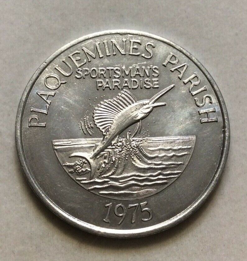 1975 Plaquemines Parish Sportsman\'s Paradise Sheriff Posse Mardi Gras Token Coin