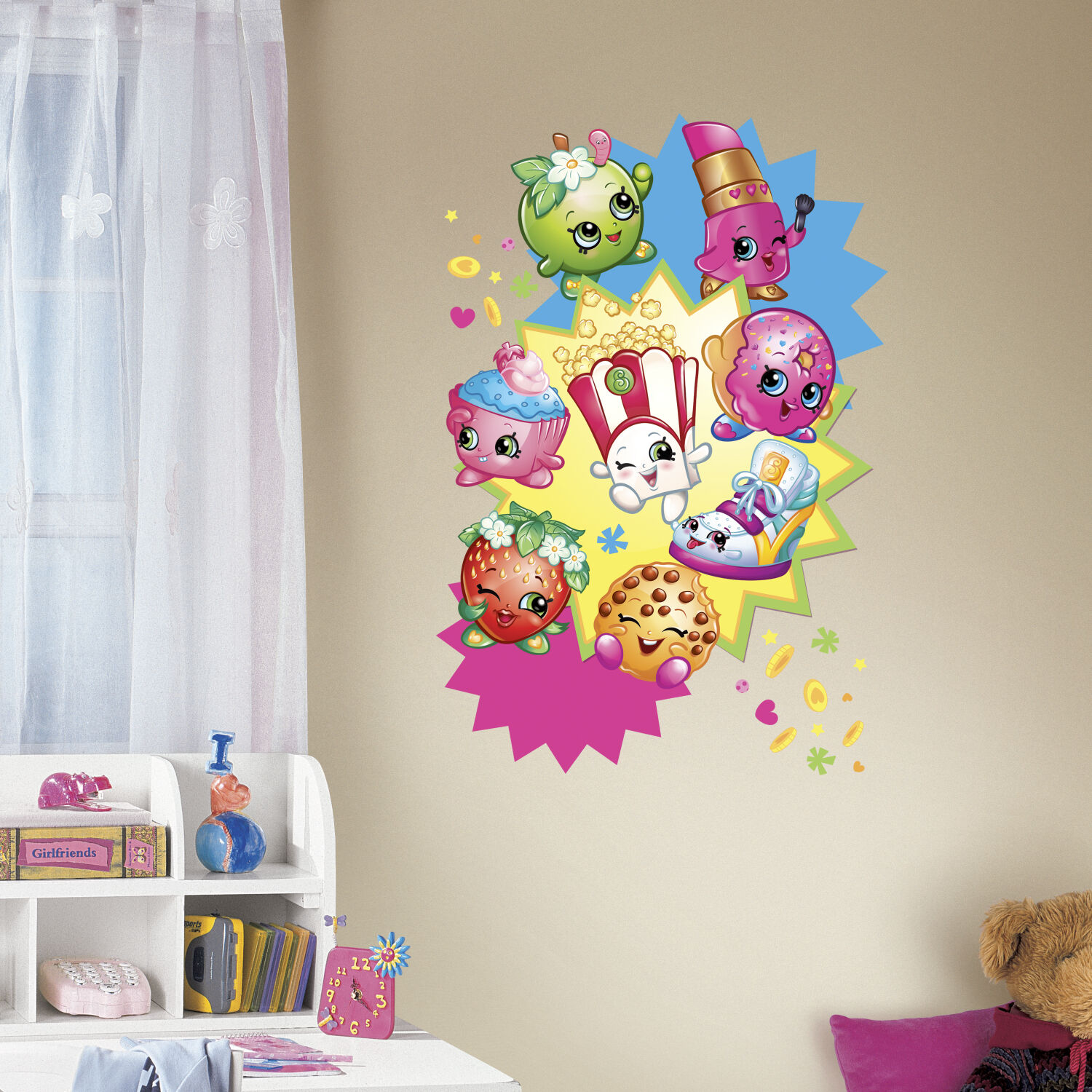 SHOPKINS GiaNT GRAPHIC WALL DECALS NeW 32\