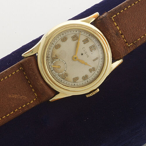 Vintage Yellow Gold-Filled 15-Jewel Elgin Wrist Watch CA1936 with Box