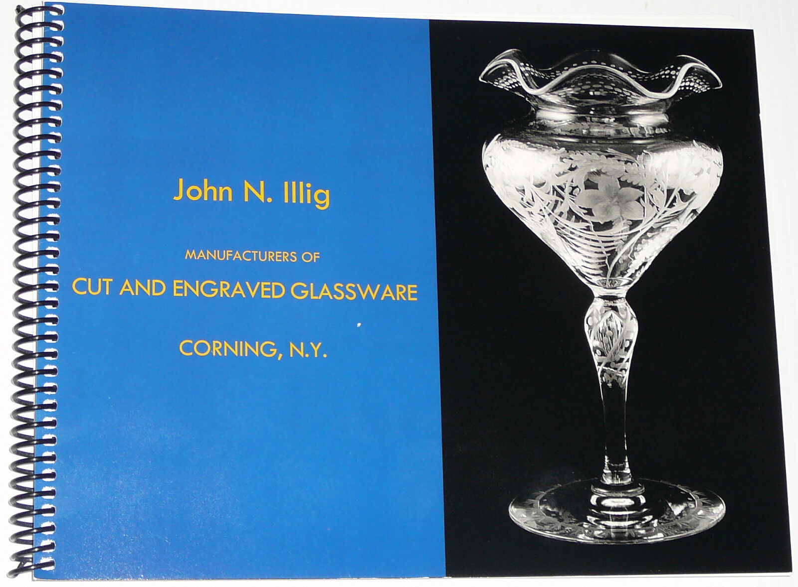 John Illig, Corning, NY, 1912 American Cut Engraved Glass catalog book ABCG a7