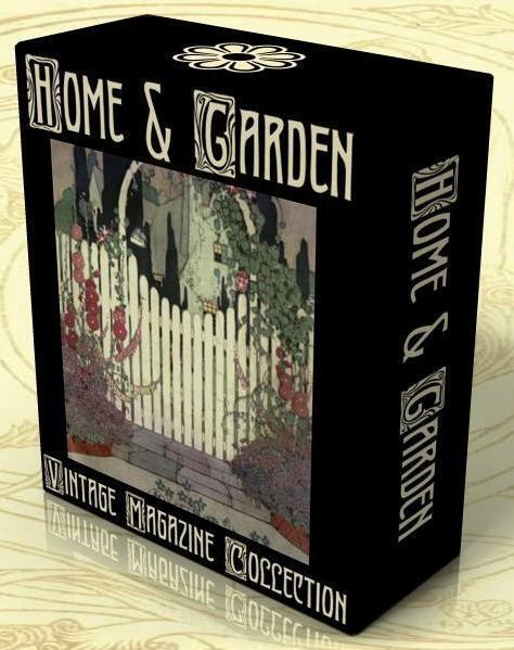 HOME, GARDEN, INTERIOR DESIGN, 276 Vintage Magazines on DVD HOUSE & GARDEN