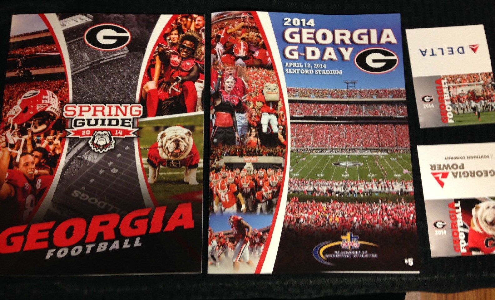 Georgia Bulldogs Football 2014 Spring Guide & \'14 G-Day Program UGA Todd Gurley 