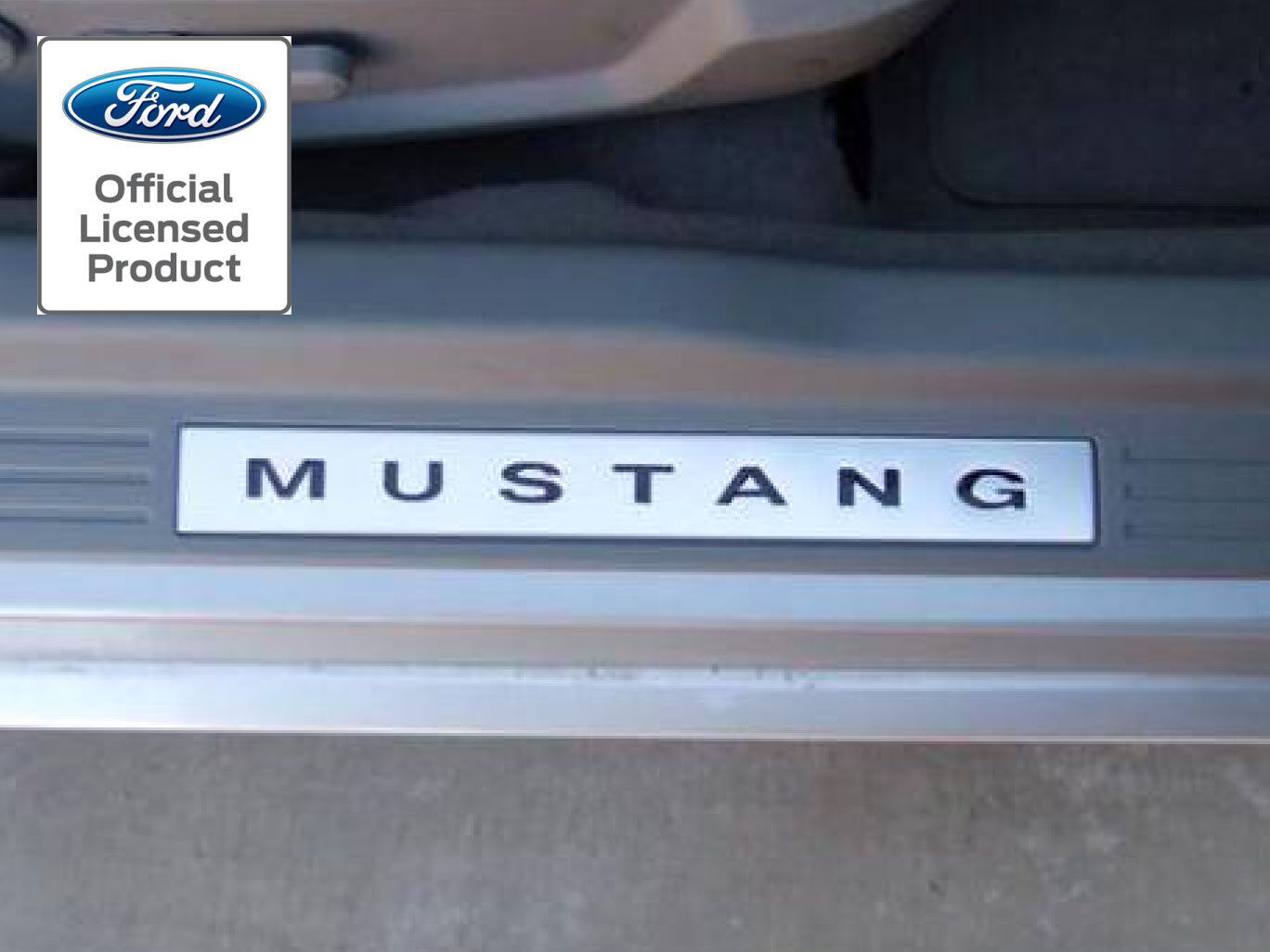 2005-2009 MUSTANG DOOR SILL KICK PANEL LETTERS INSERTS DECALS STICKERS 2010-2014