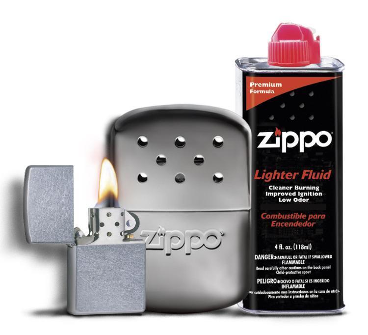 Zippo Outdoors Heat Gift Set Hand Warmer, Lighter & Fluid 44034 *