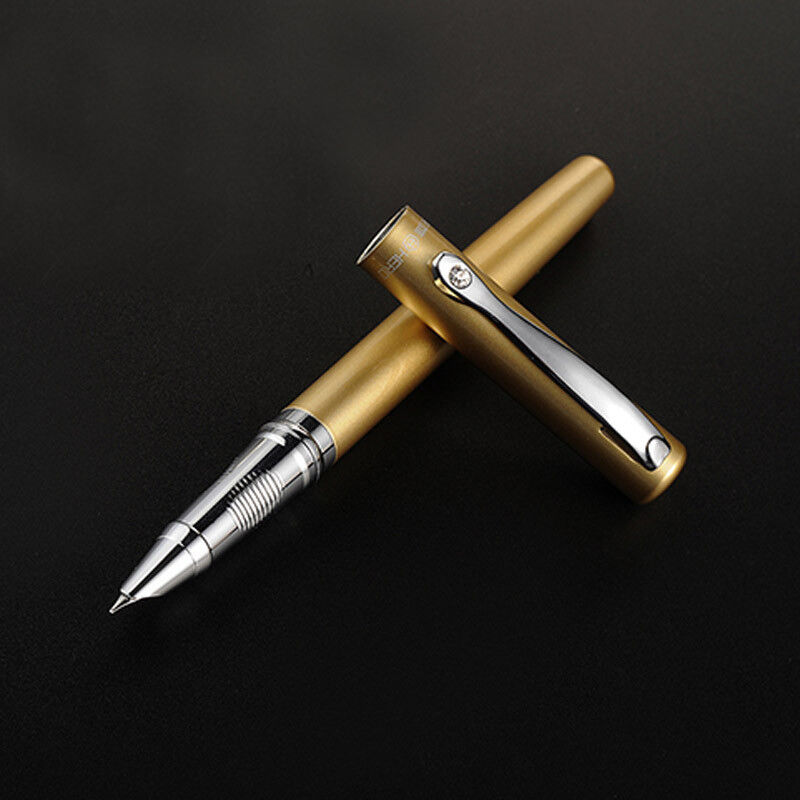 #2 Gold Hero 1309 Metal China Fountain Pen Extra Fine Nib 0.38mm Writing Gift