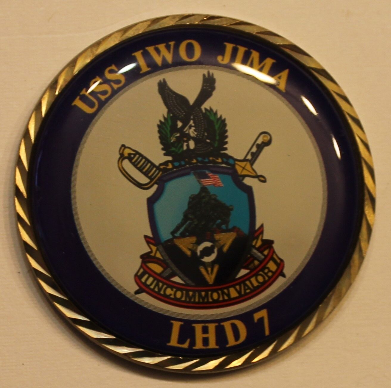 USS Iwo Jima (LHD-7) Commander Navy Marie Navy Challenge Coin