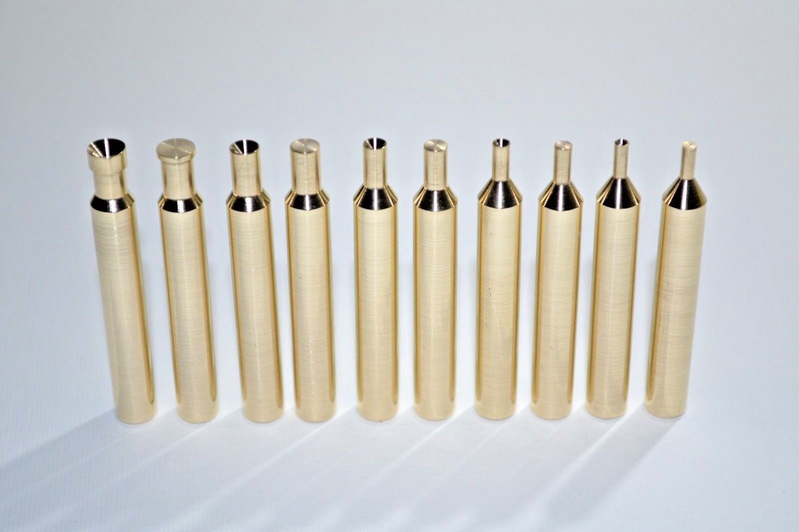 Set 10 pcs  7.62 x 54mm  Brass Dop Sticks for Lapidary Faceting Machine  