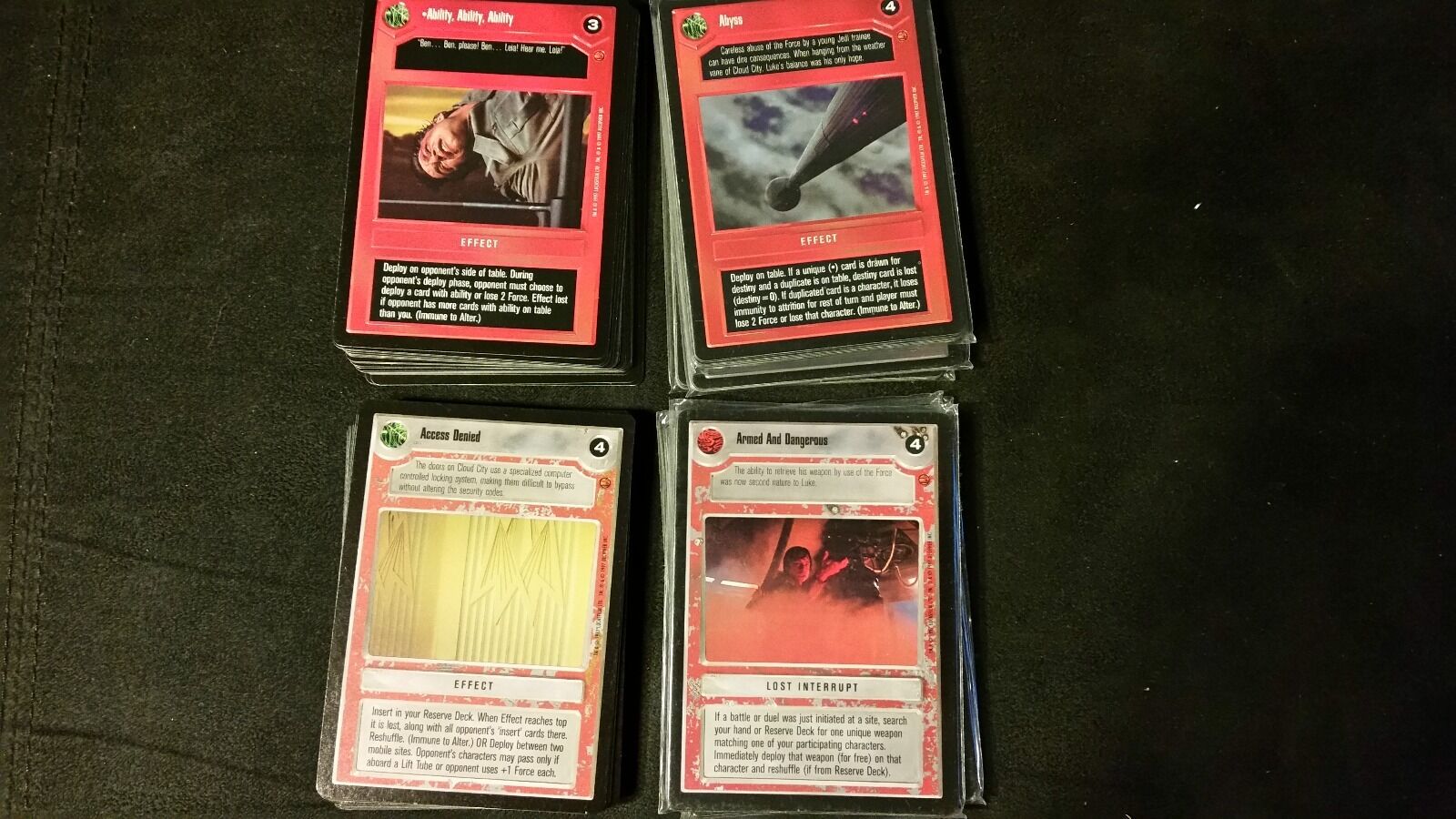 Star Wars CCG Cloud City Limited BB Common/Uncommon C/UC Full Complete Set SWCCG