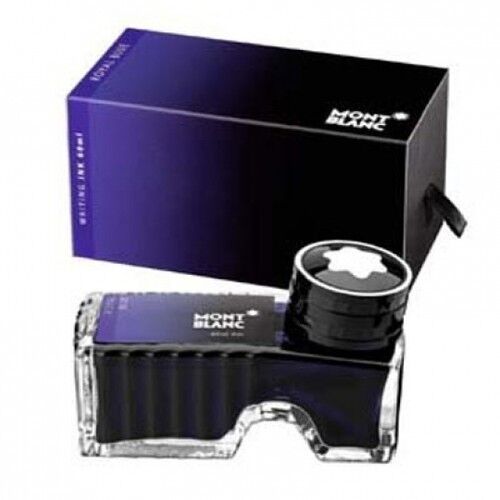 MONTBLANC PEN ROYAL BLUE INK  IN INKWELL NEW IN BOX 60ml BEAUTIFUL BOTTLE