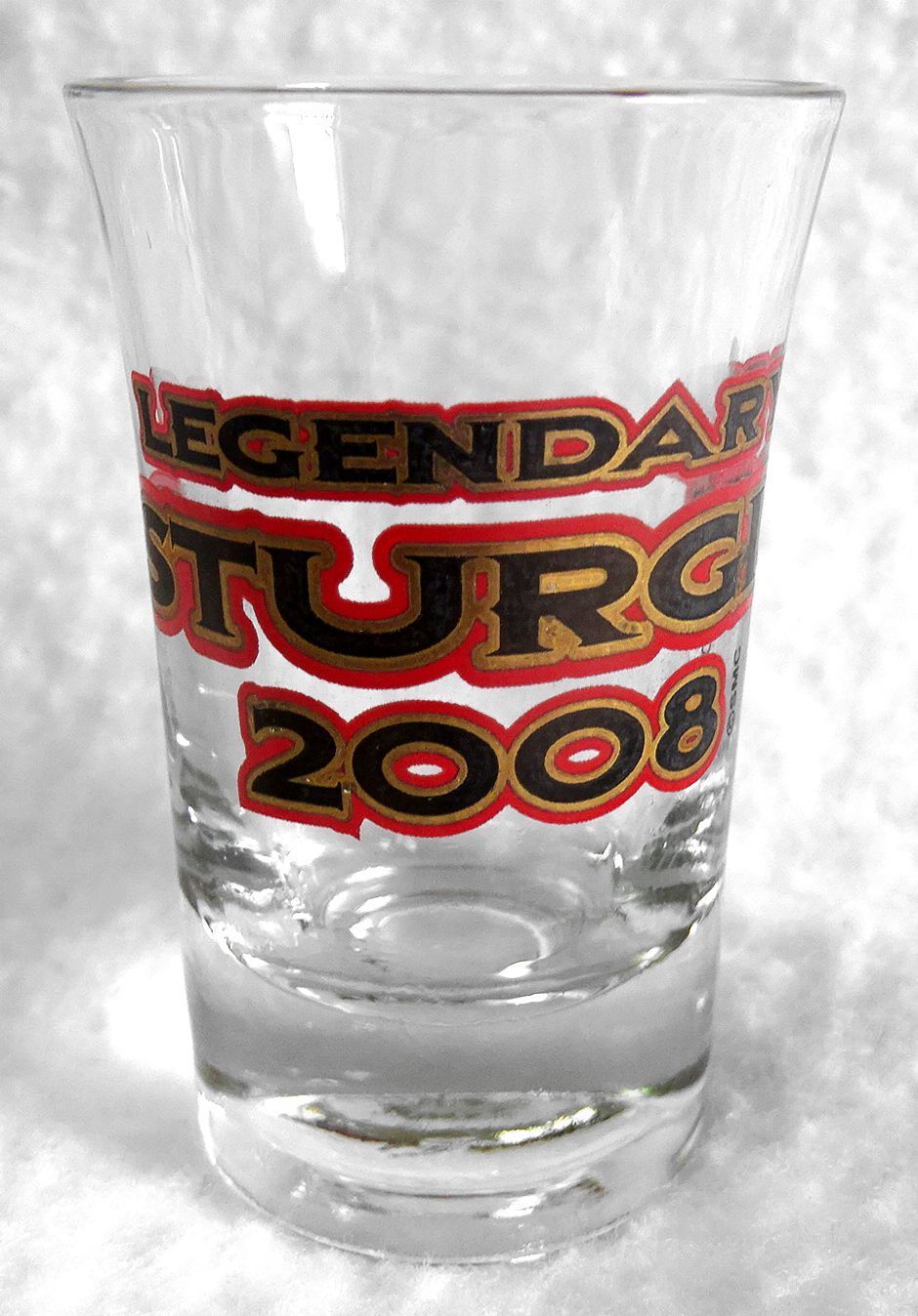 LEGENDARY STURGIS 2008 Shot Glass Flared Shooter by SMC 2-5/8\