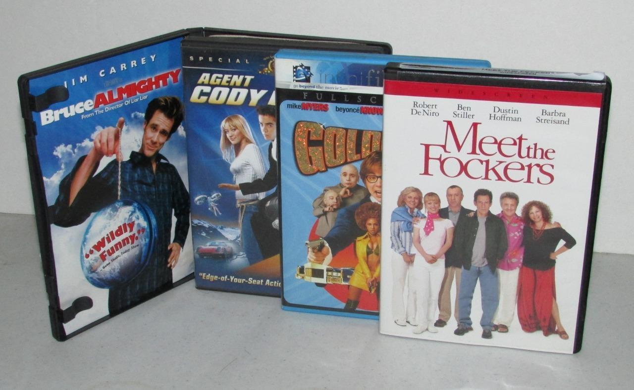 Lot of 4 MEET THE FOCKERS Agent Cody Banks GOLD FINGER & Bruce Almighty DVDs