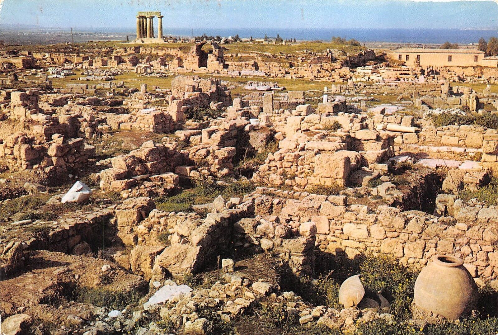 BG12229 ancient corinth general view of the area of the roman agora   greece