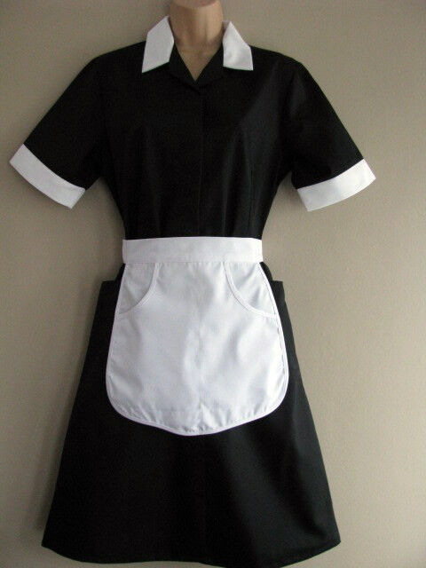 Genuine Vintage New English Maid Uniform Dress Rocky Horror Magenta Halloween
