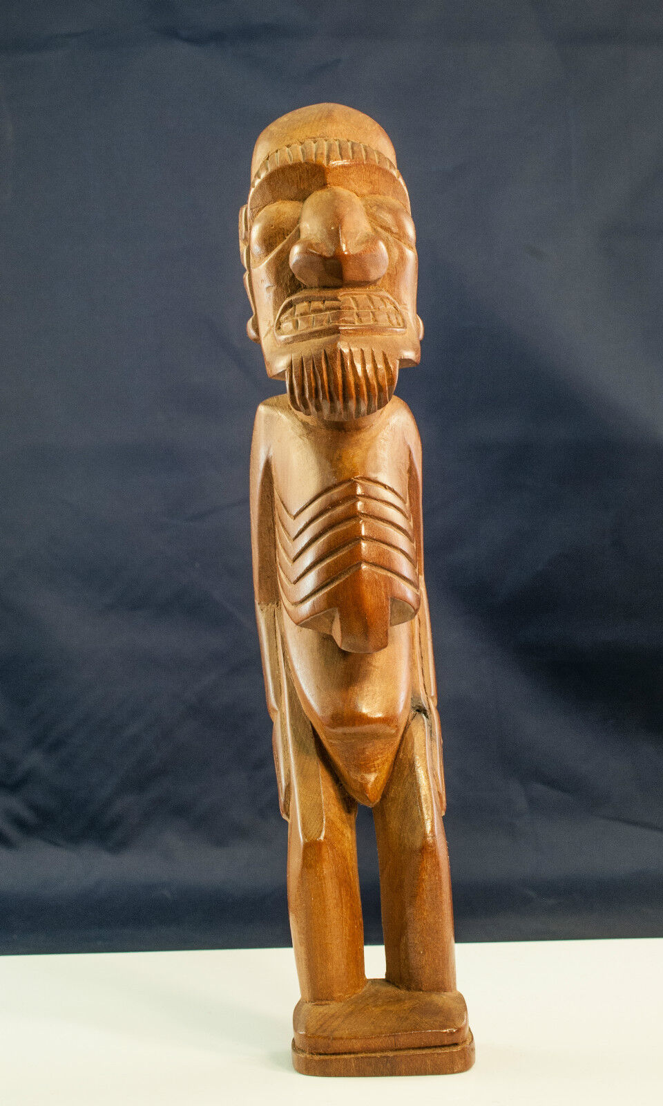 Vintage Collecton Easter Island  Hand Carved Wood Moai kava kava / Rapa Nui 