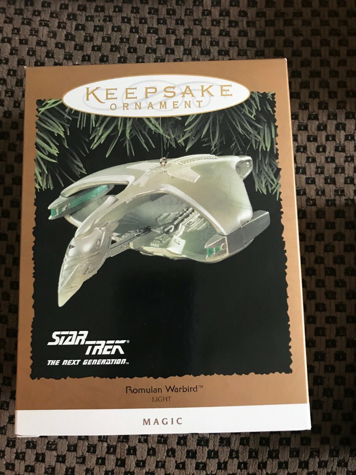 Hallmark Star Trek 1995 Romulan Warbird ornament, never taken from box, perfect 