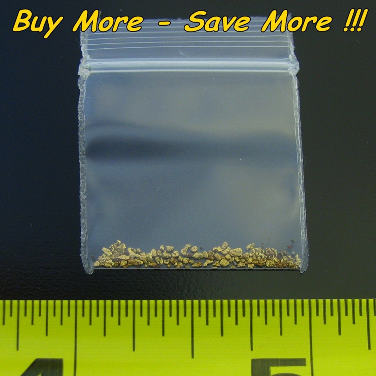 .145 Gram Natural Raw Alaskan Placer Gold Dust Fines Nugget Flake Paydirt 18-20k
