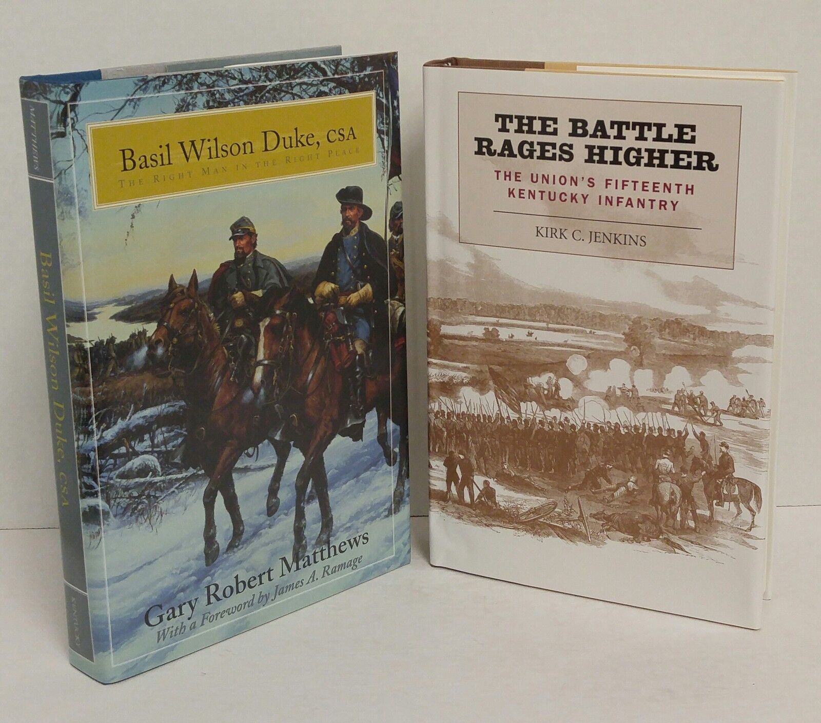CIVIL WAR in Kentucky 2 books Morgan\'s Raiders 15th Infantry