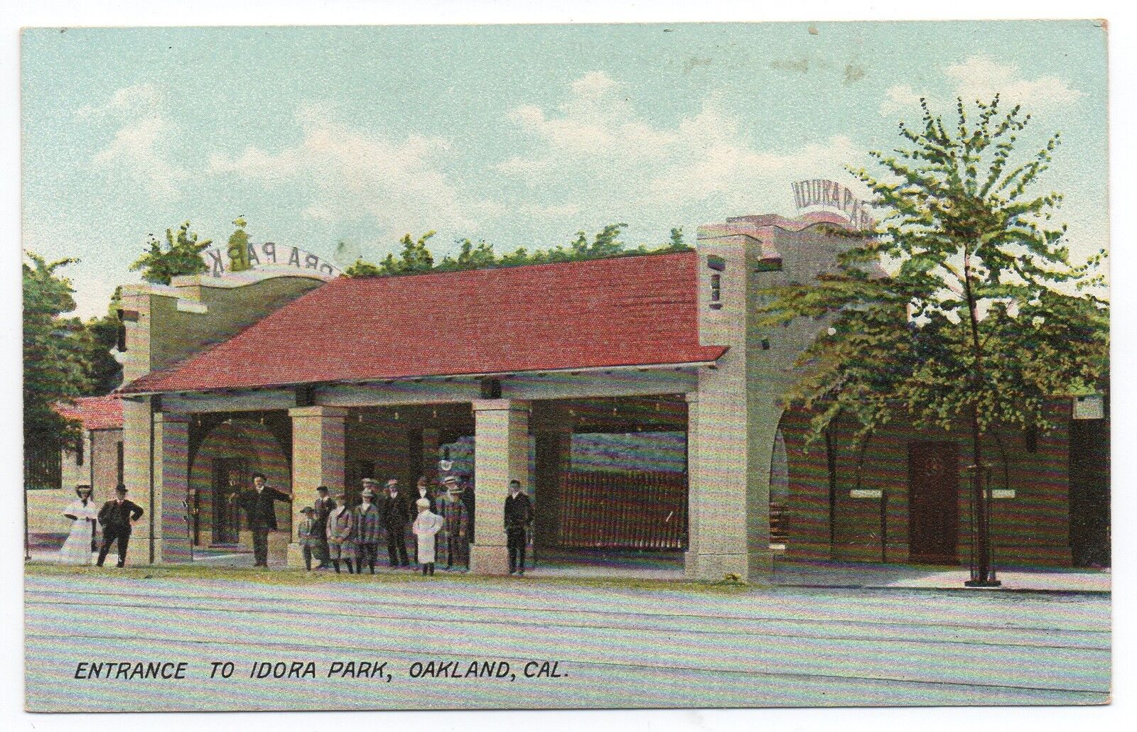 1905 Postcard of Entrance to Idora Park Oakland CA