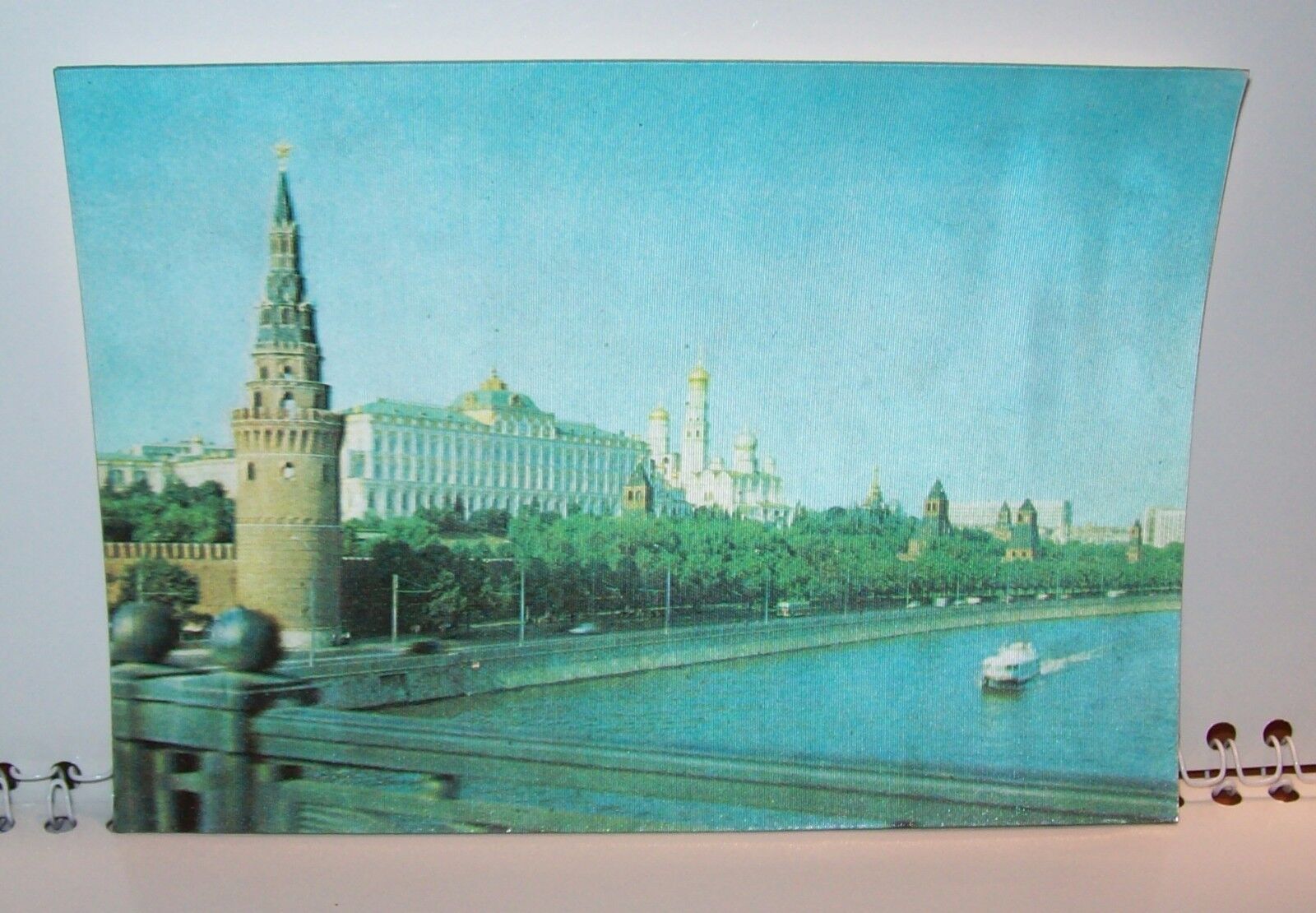 Rare Vintage USSR 1971 Stereo Postcard City Moscow Original