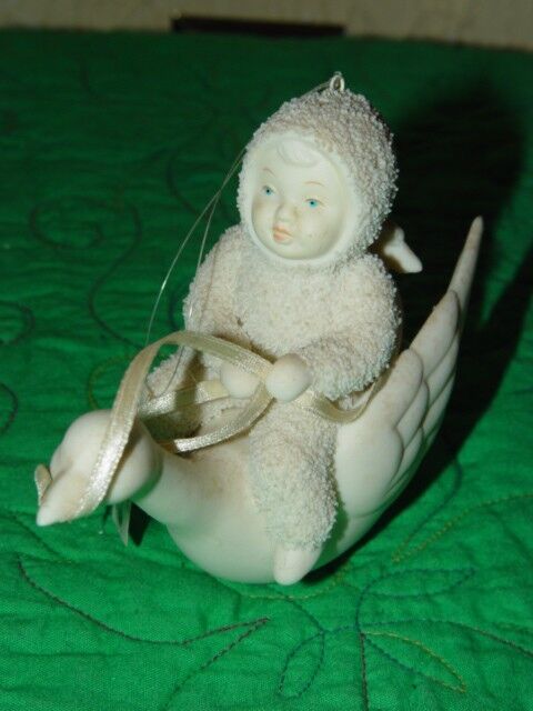 Department 56 Snow Babies Fly me to the Moon Christmas Ornament Goose