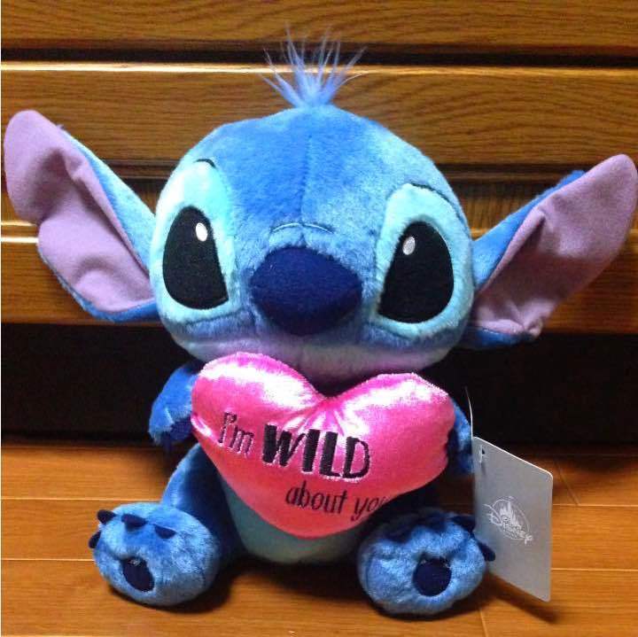 Disney Store Japan Stitch Heart Plush Doll Heartful time Valentine plush doll 