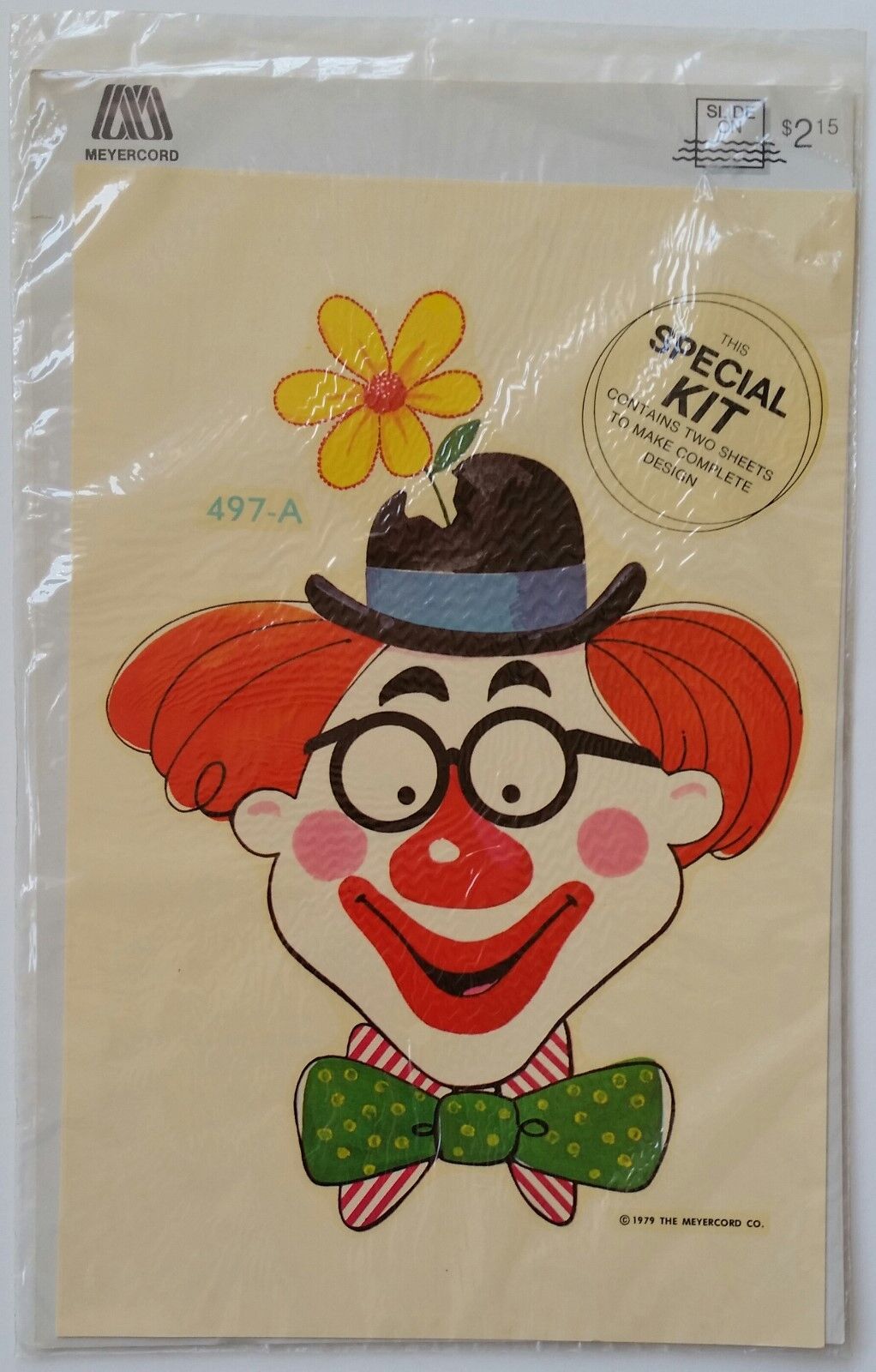 Meyercord Baby Crib Decal Set - 1979 - Circus Clown & Animals - New in Package