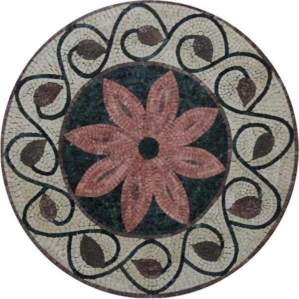 Daisy Flower Color Floral Design Art Marble Mosaic