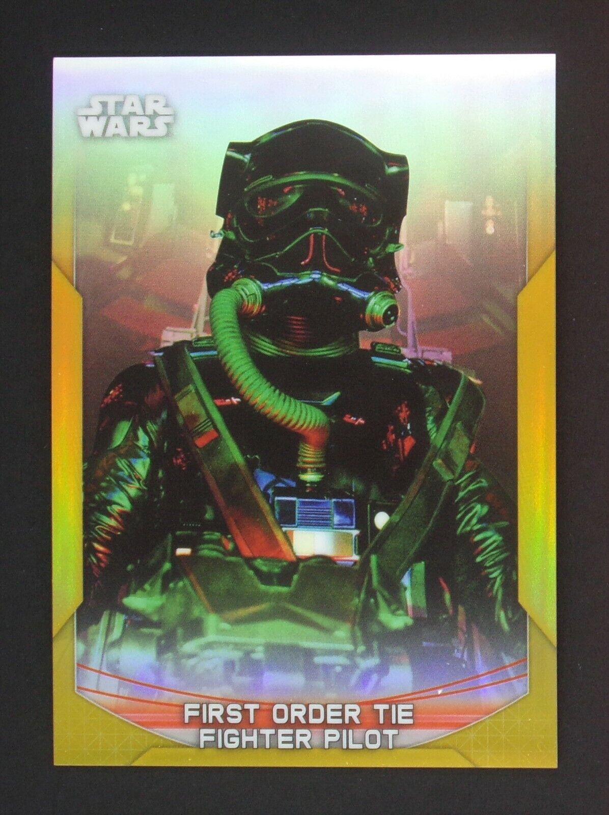 2020 Star Wars Chrome Perspectives Tie Fighter Pilot 37/50 Gold Refractors #37R