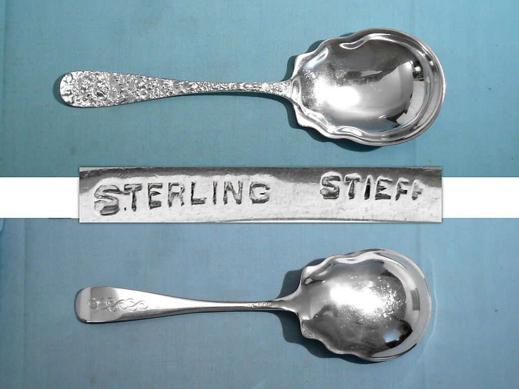 STIEFF STERLING LARGE SOLID BERRY / CASSEROLE SPOON ~ STIEFF ROSE ~ MONO ESS