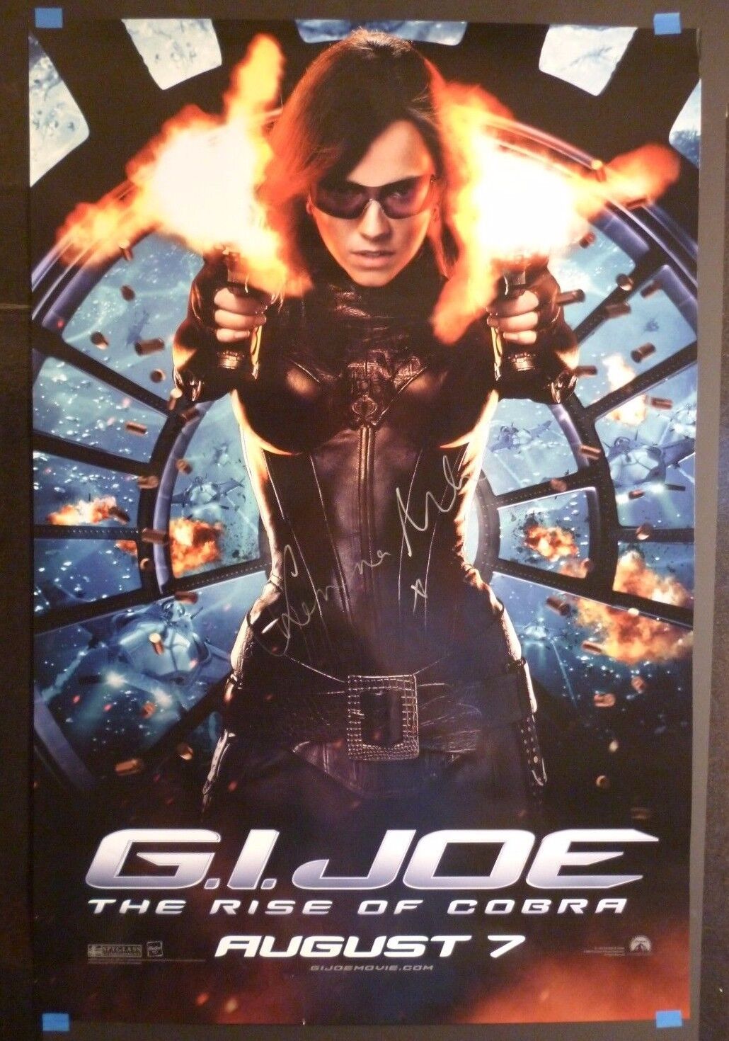 SIENNA MILLER Authentic Hand-Signed Original G.I.JOE BARONESS 24x36 Poster