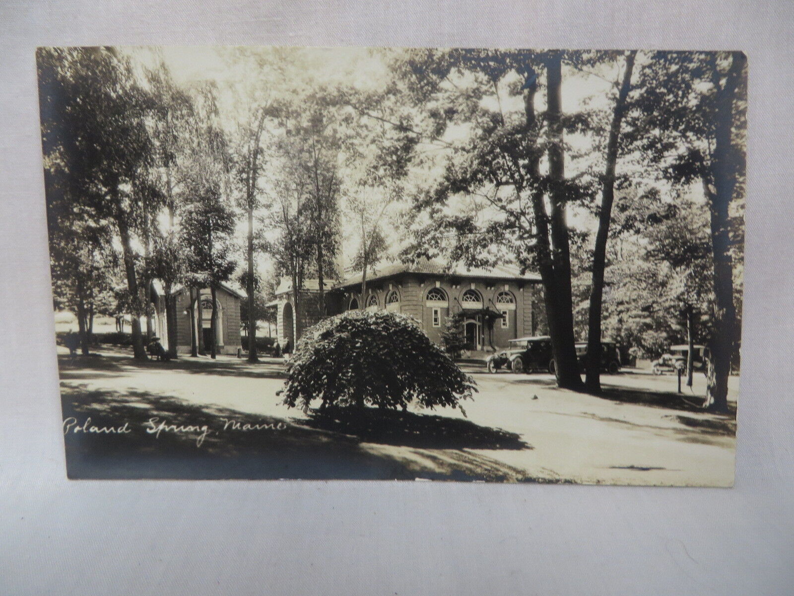 VINTAGE REAL PHOTO POSTCARD BOTTLING HOUSE AT POLAND SPRING MAINE UNUSED 1920\'S 