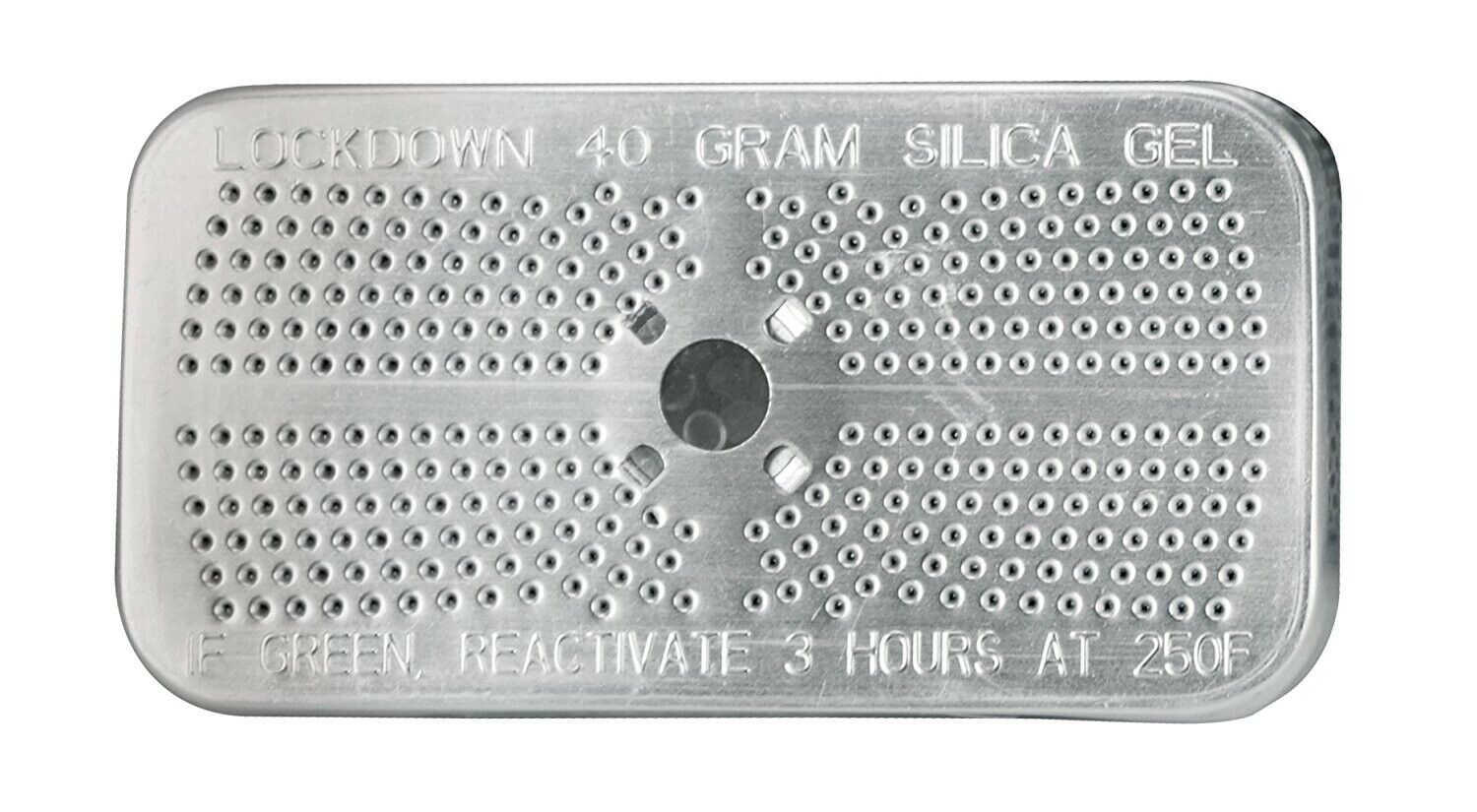 New 4 Pack 40 gram Indicating Desiccant Silica Gel Canister SG40